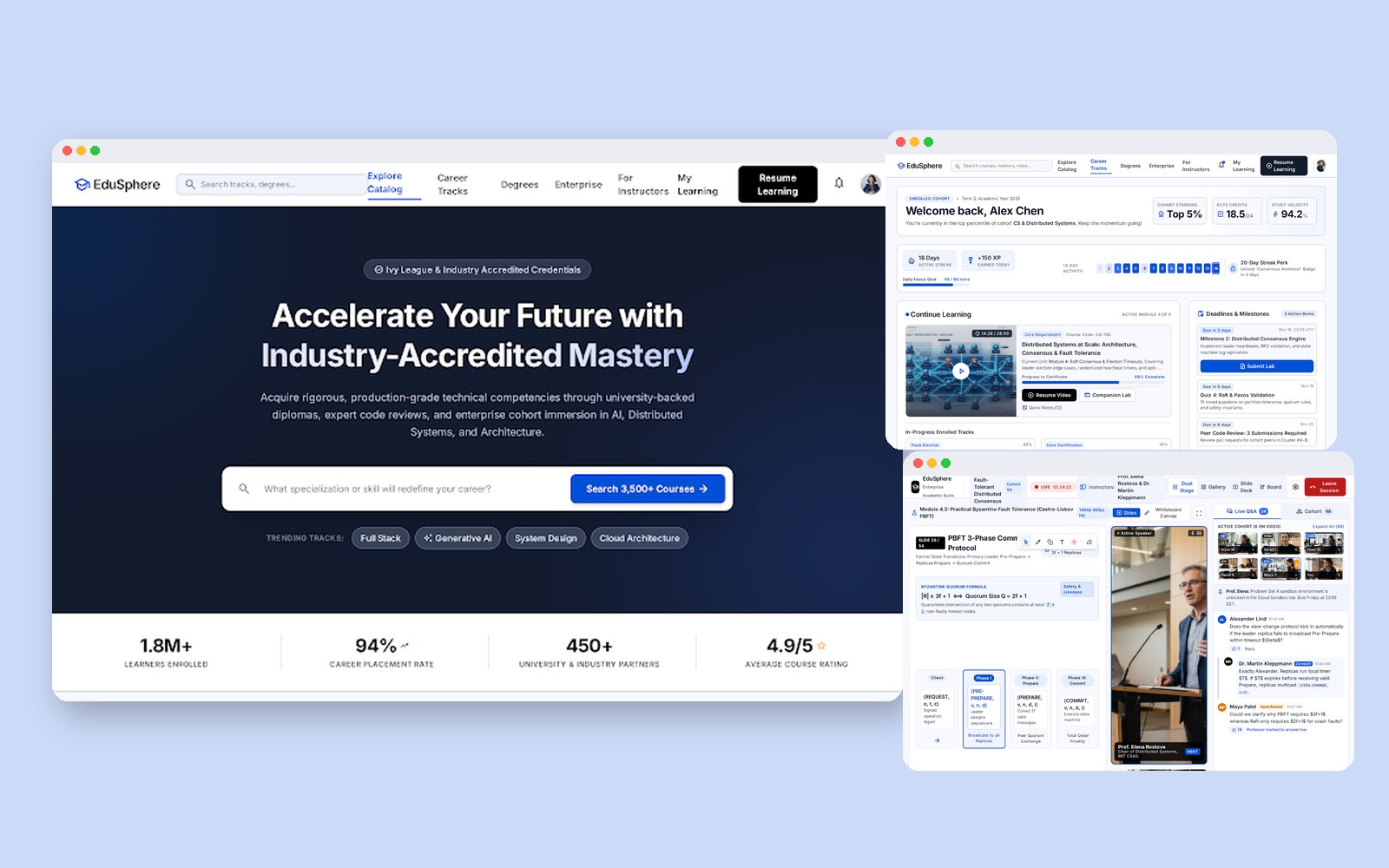 EduSphere — Online Learning Academy LMS UI Kit