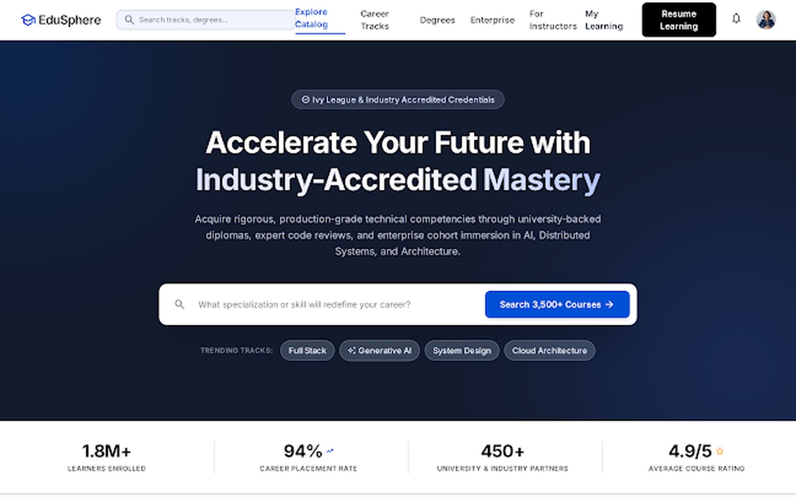 Edusphere Homepage