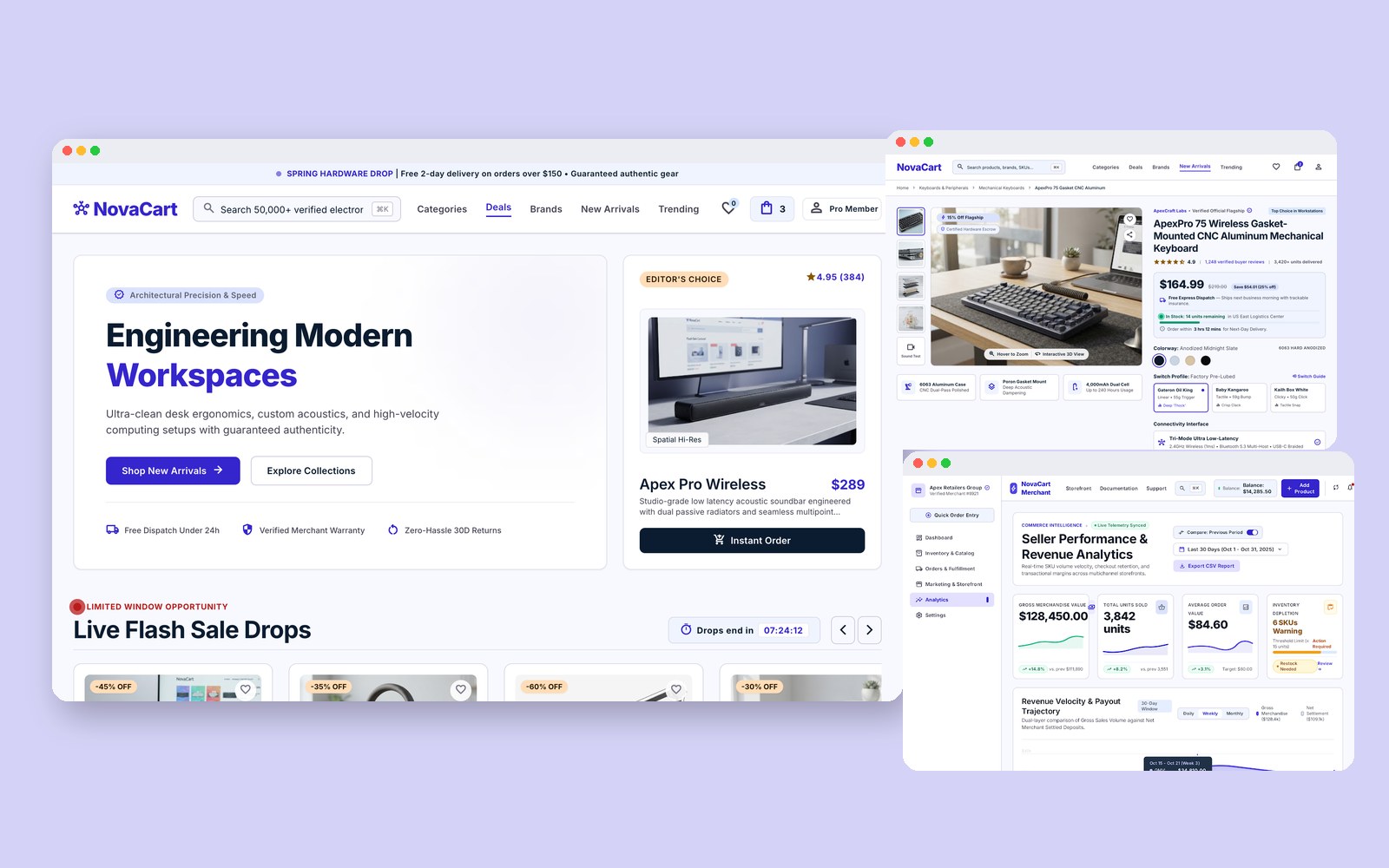 NovaCart — Multi-Vendor Commerce Marketplace UI Kit