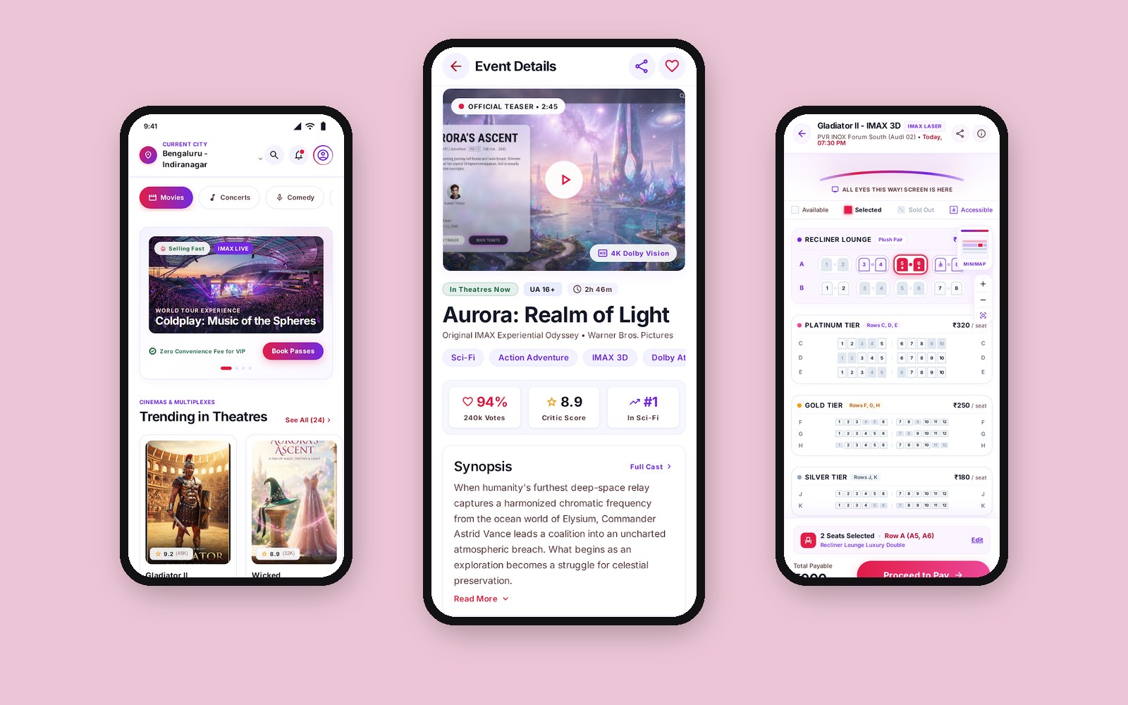 CinePass — Movie Tickets & Live Events iOS UI Kit