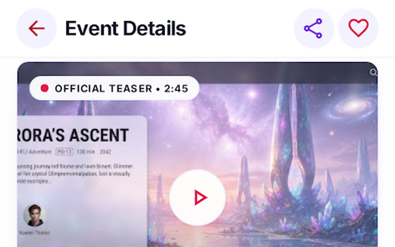 Cinepass Movie Detail Main Overview