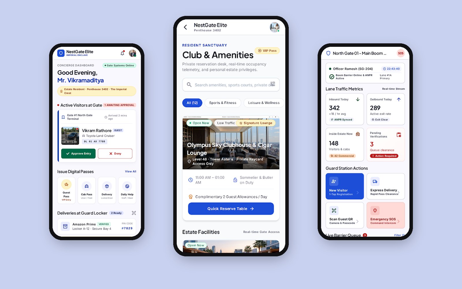 NestGate — Luxury Gated Community iOS UI Kit