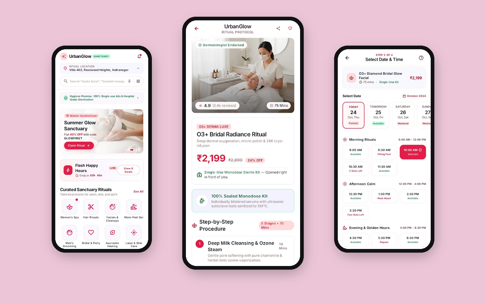 UrbanGlow — Salon & Spa iOS UI Kit