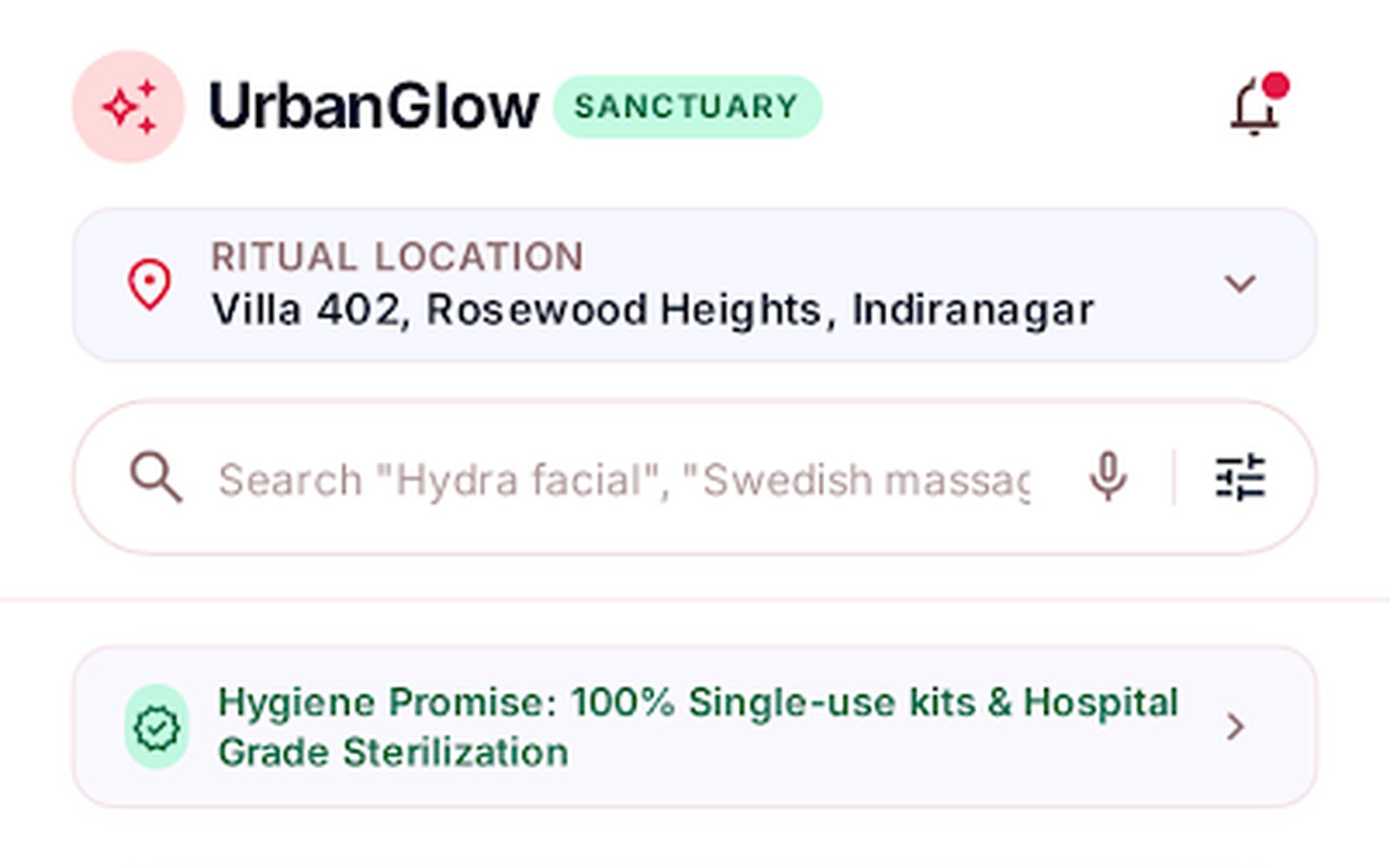 Urbanglow Mobile Main Home Discovery Feed