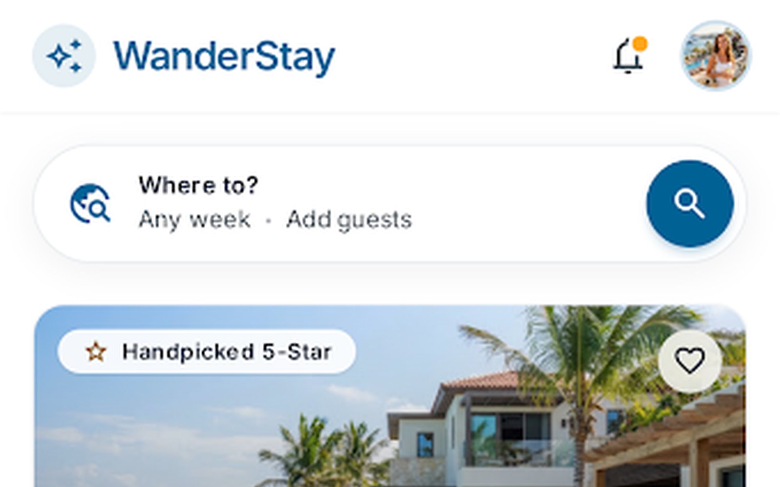 Wanderstay Mobile Main Home Discovery Feed