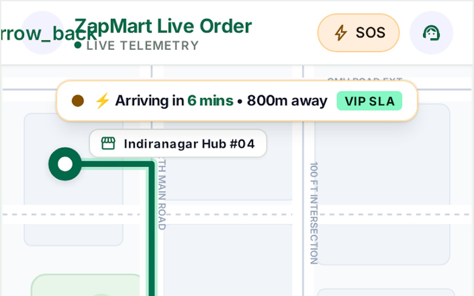 Zapmart Mobile Full Screen Live Gps Route Map